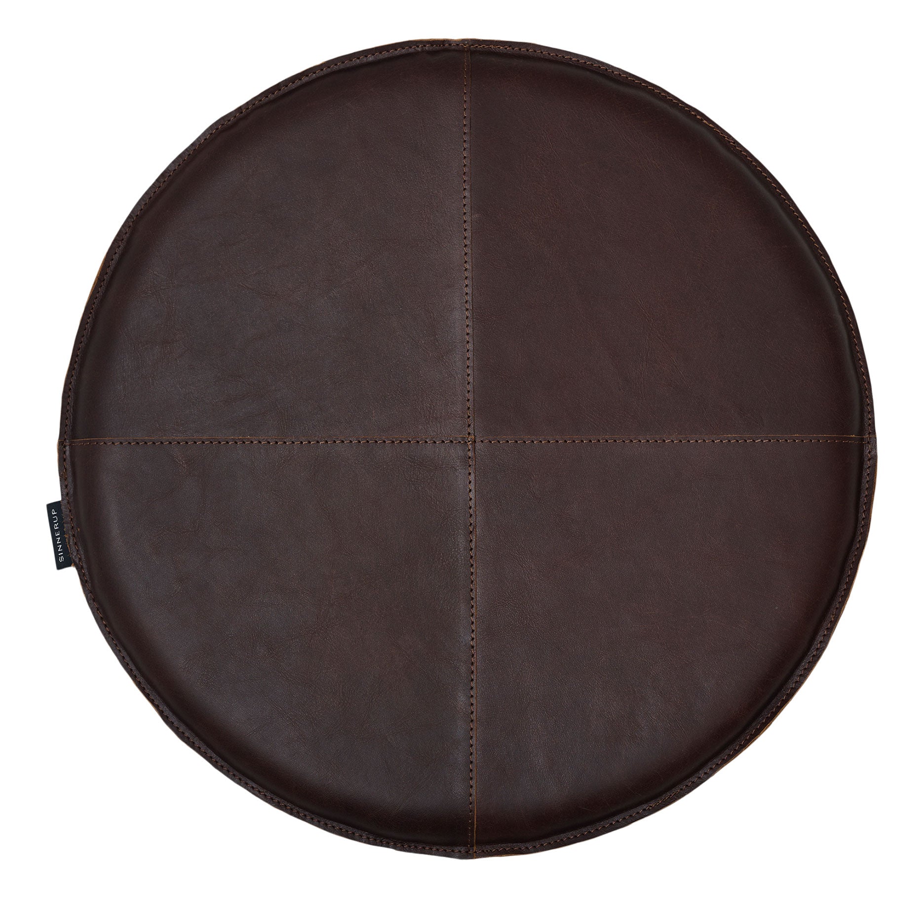 Sitzkissen aus Leder Latte